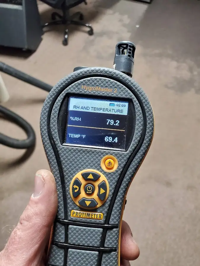 Moisture meter humidity assessment for Fire & Smoke Damage Restoration in Wilton